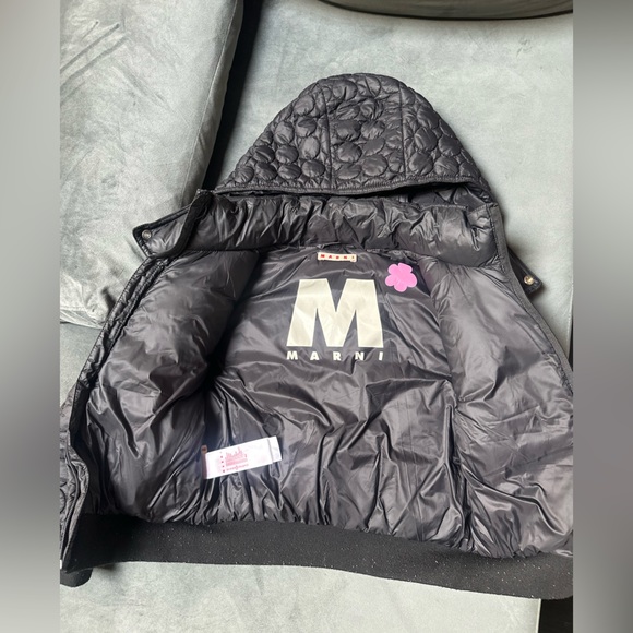 Marni kids black nylon quilted jacket - Picture 4 of 5